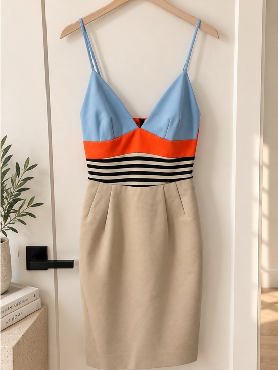 L'AGENCE Dresses & Skirts - L’AGENCE NWT $390 Colorblock Striped Midi Dress Size 0